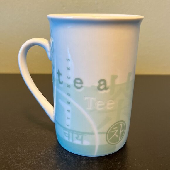 Vintage STARBUCKS COFFEE CO Asian Inspired Tea Teh Tee Porcelain Cup Mug 1998 - Picture 1 of 12